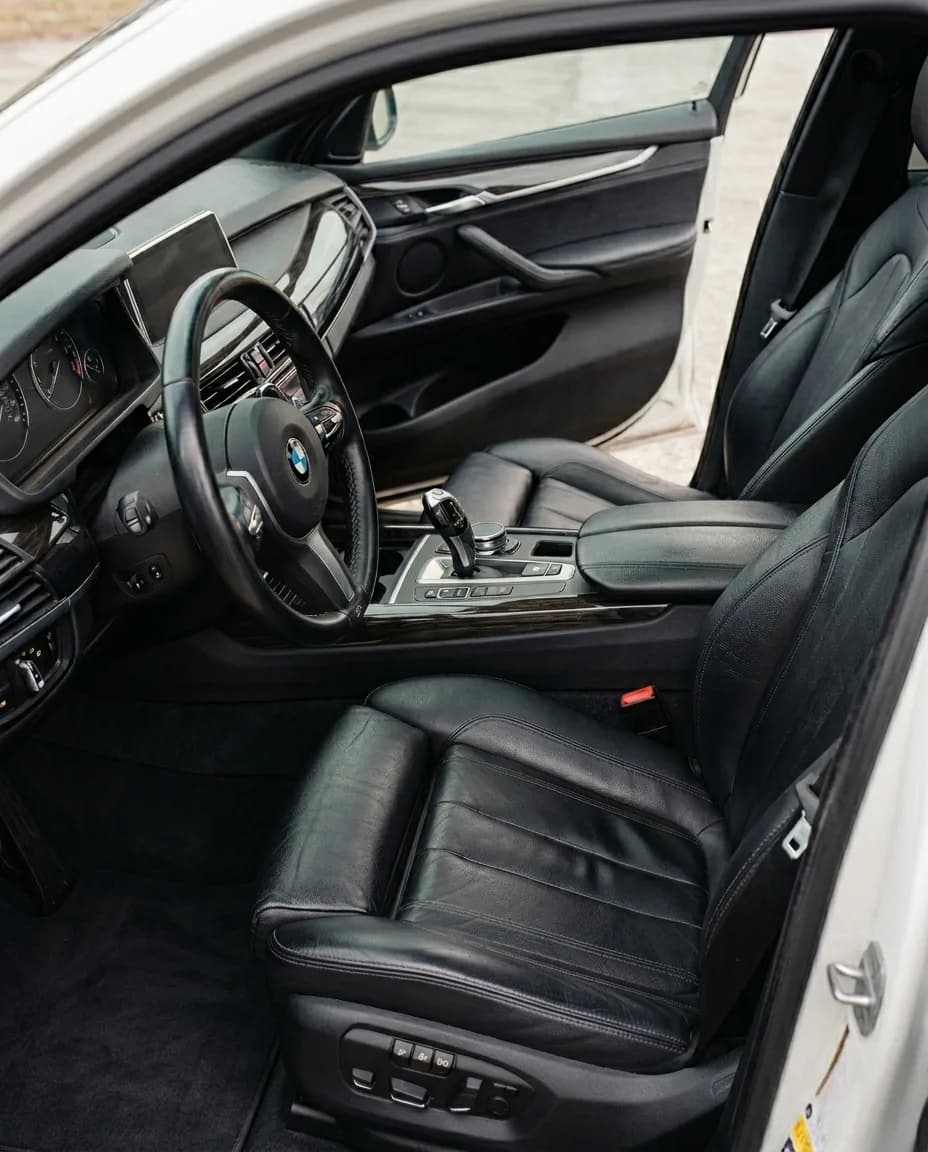 Lived-in leather cabin → deep-cleaned & conditioned — after
